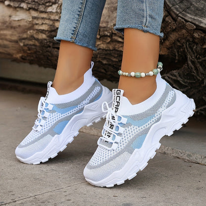 Casual Colorblock Knit Sneakers for Women | Great for Casual Days
