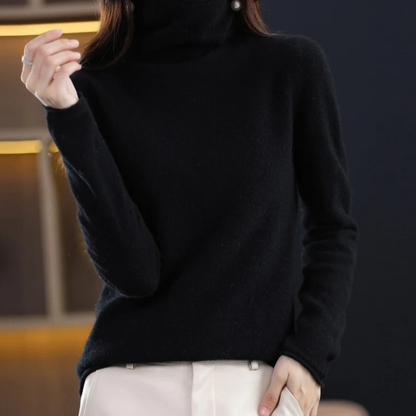 Women's Lightweight Turtleneck Sweater – Soft Knit, Casual & Elegant