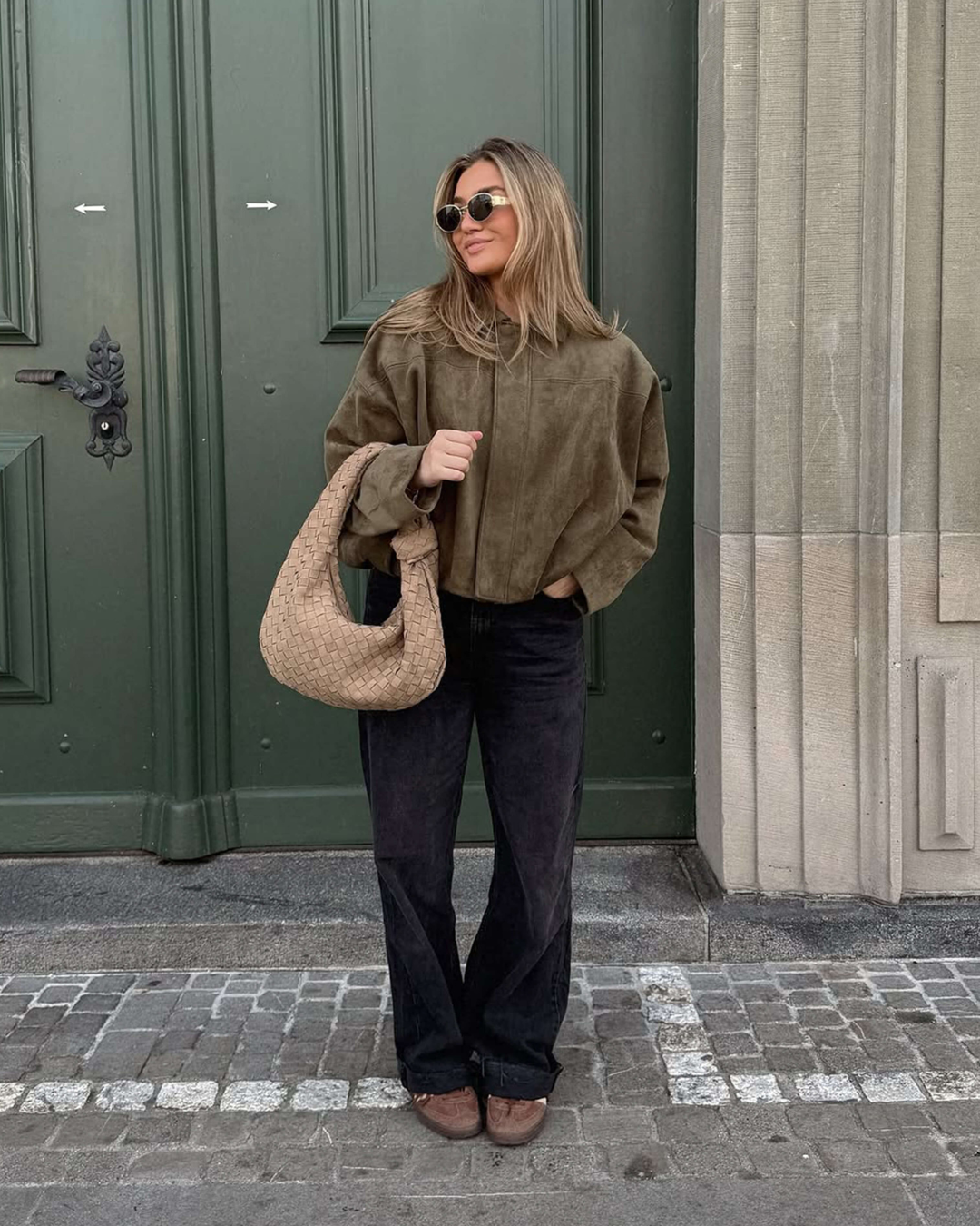 Women's Suede Bomber Jacket – Classic and Stylish Outerwear