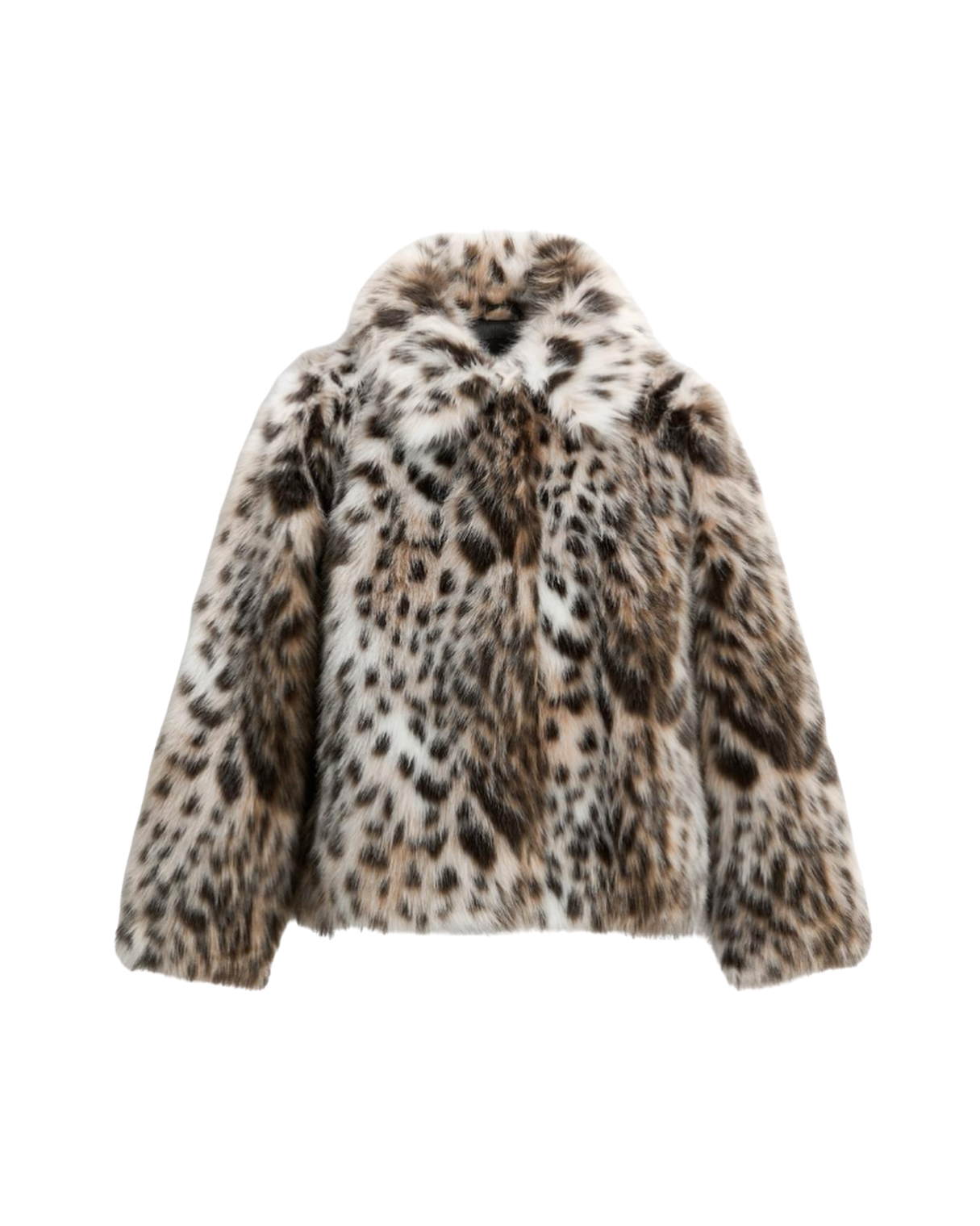 Women’s Leopard Print Faux Fur Jacket – Stylish & Cozy