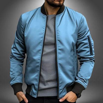 Men’s Lightweight Bomber Jacket – Casual Windbreaker Style