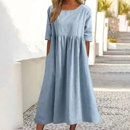 Women's - Midi Dress - Leisure - Modern Style - Ideal for Summer