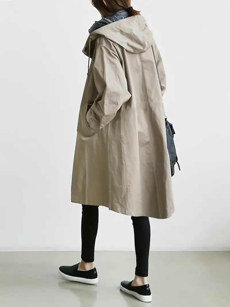 Stylish Waterproof Outdoor Rain Jacket with Hood for Women | Great for Outdoor Activities