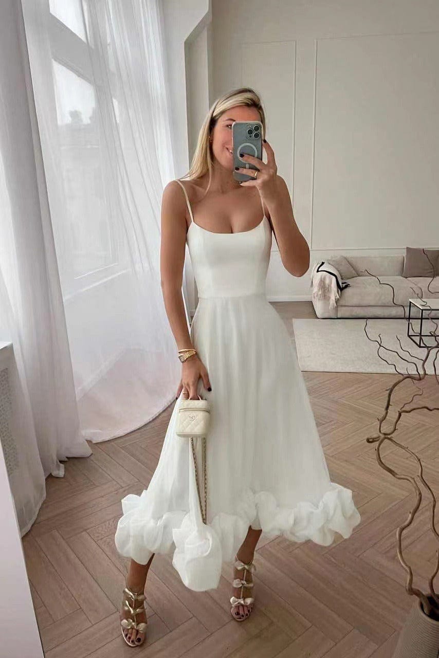 Women's - Midi Dress - Elegant - Material - Ideal for Parties