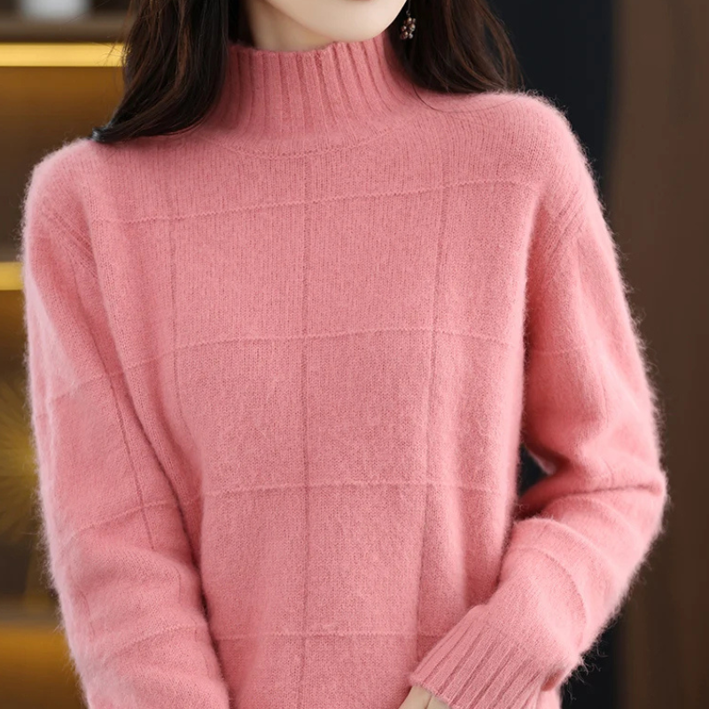 Women's Windproof Turtleneck Sweater – Cozy & Protective Knit