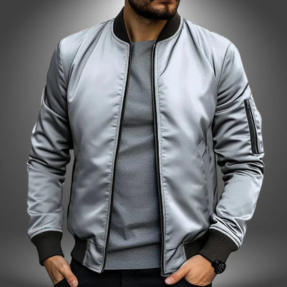 Men’s Lightweight Bomber Jacket – Casual Windbreaker Style