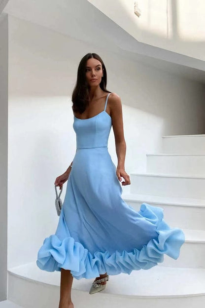 Women's - Midi Dress - Elegant - Material - Ideal for Parties