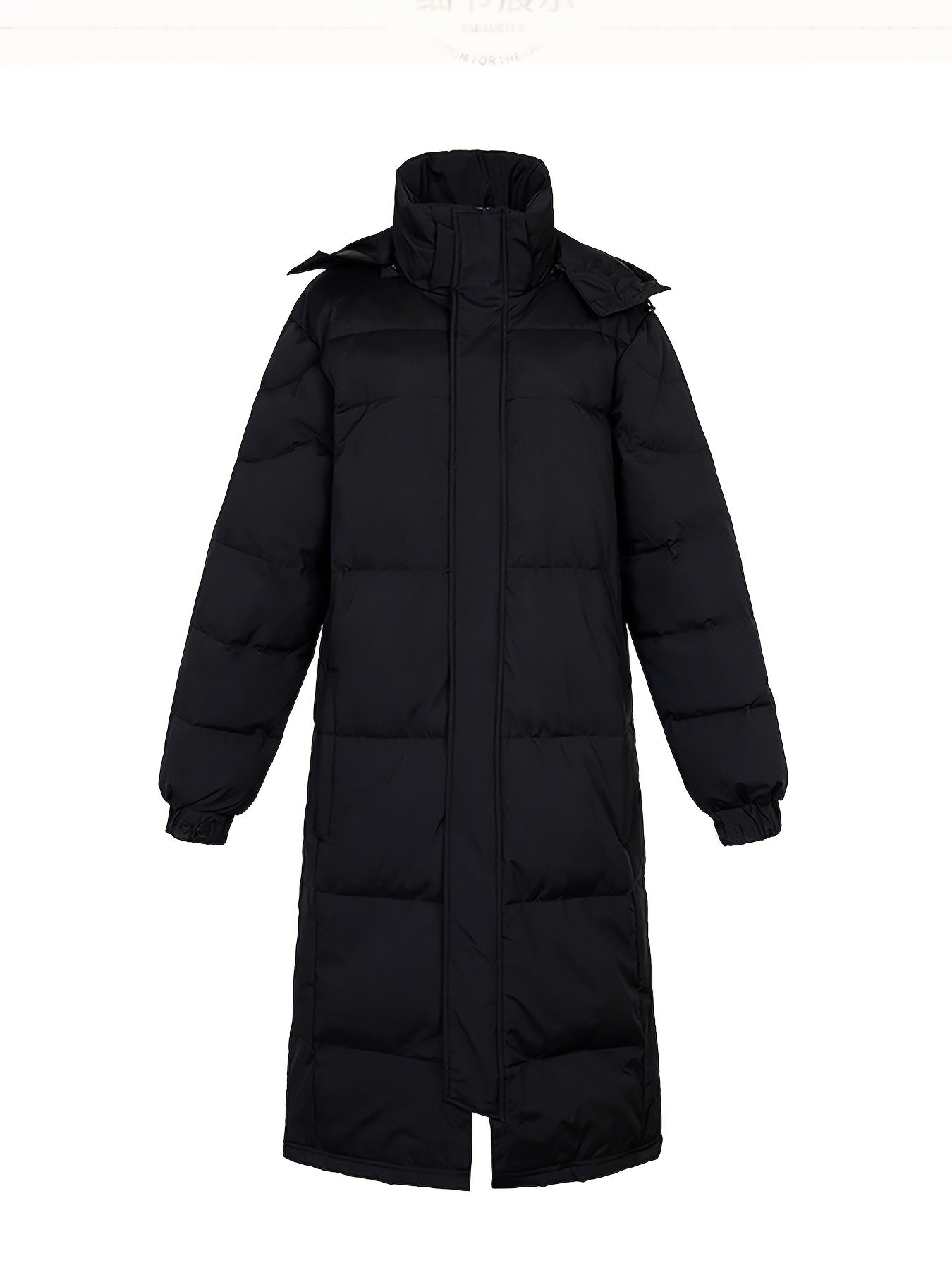 Casual Black Long Padded Hooded Winter Jacket For Men | Great for Winter