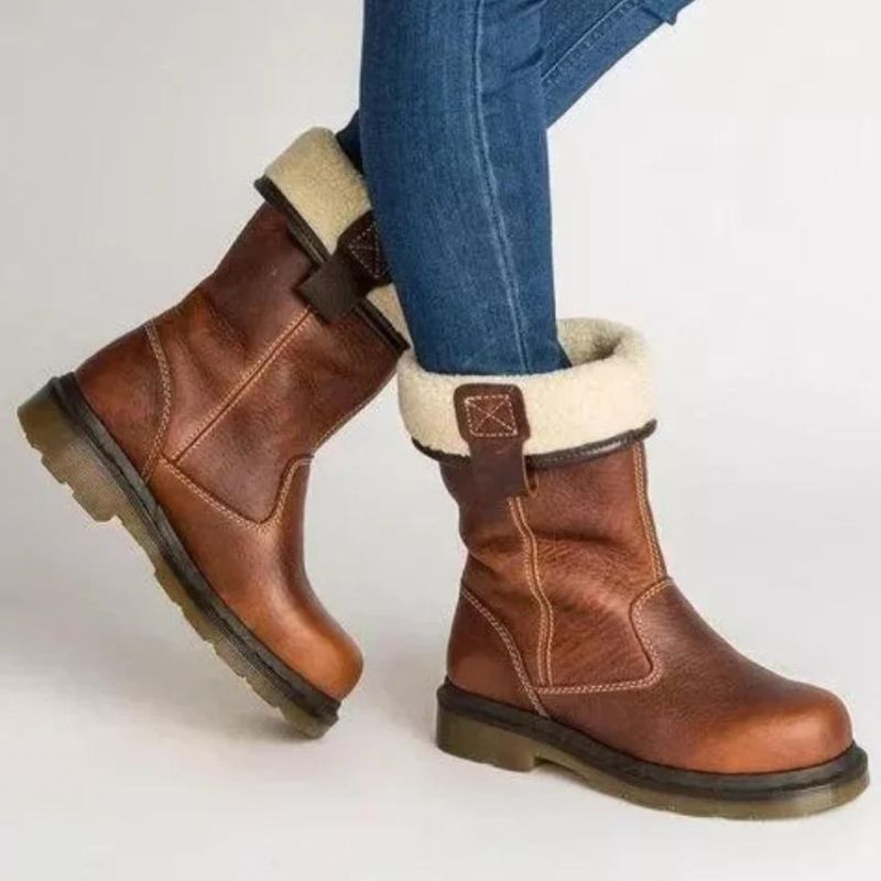 Eireen Lined Leather Winter Boots – Warm and Durable Footwear