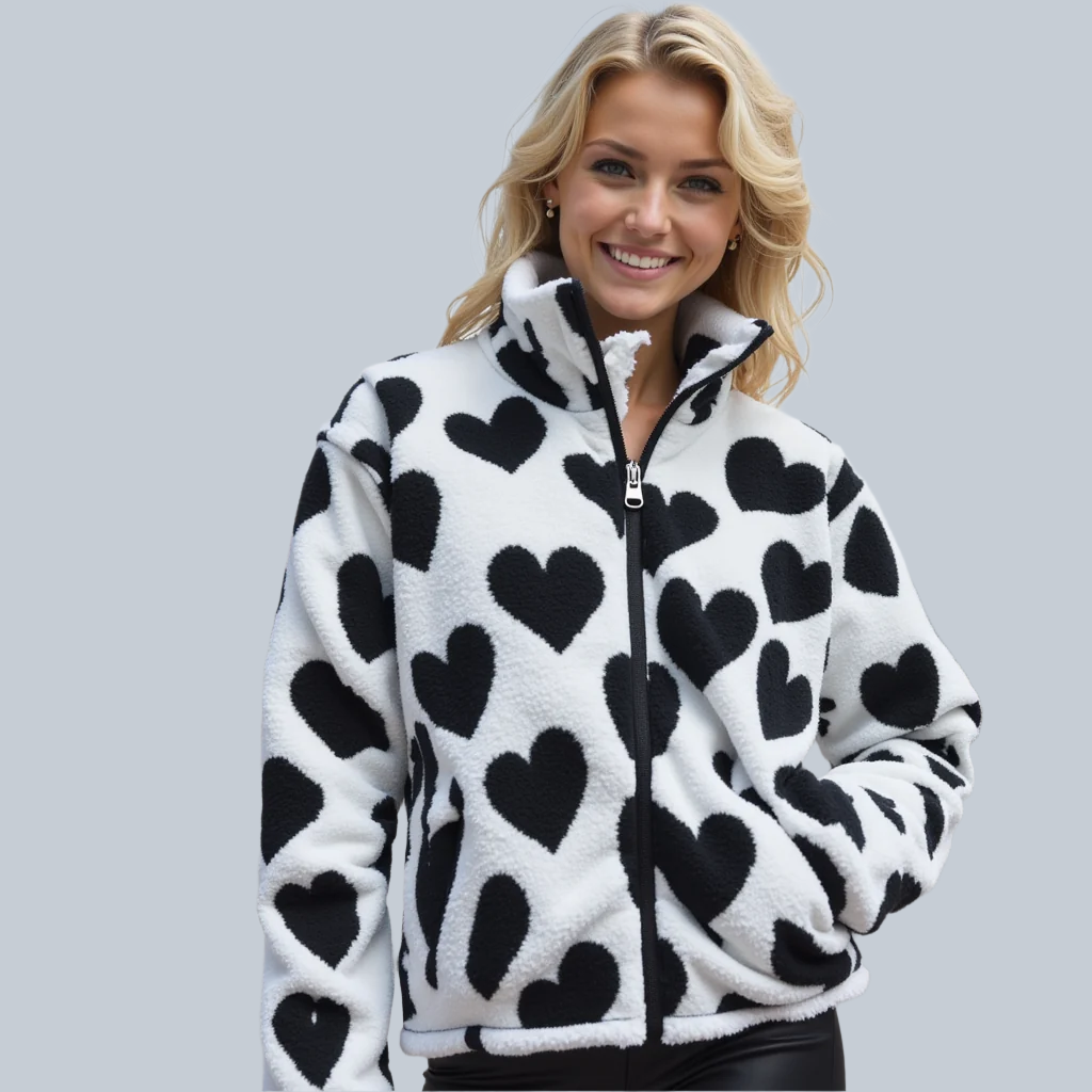 Alveena Reversible Heart Jacket – Stylish and Versatile Outerwear