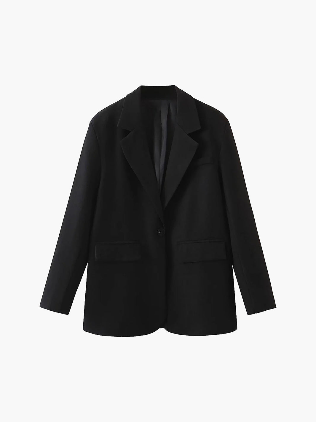 Women's blazer, loose fit, single-breasted, casual