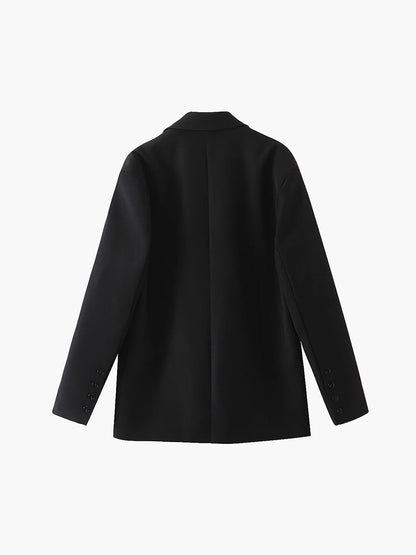 Women's blazer, loose fit, single-breasted, casual