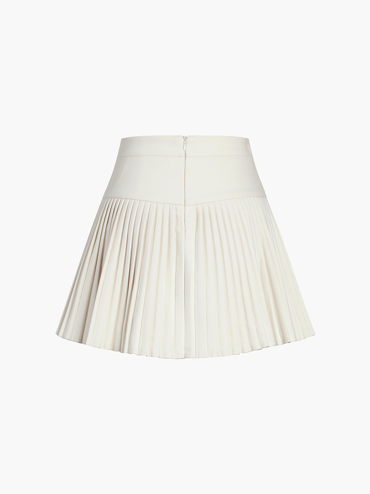 Women's Mini Skirt Polyester with Buttons 8