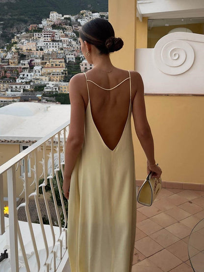 Women's Maxi Dress Satin Elegant Shift Fit 6