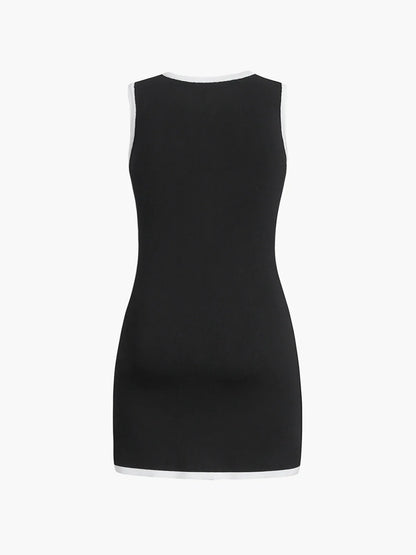 Women's Sweater Dress Viscose-Nylon Blend with Button Details 6