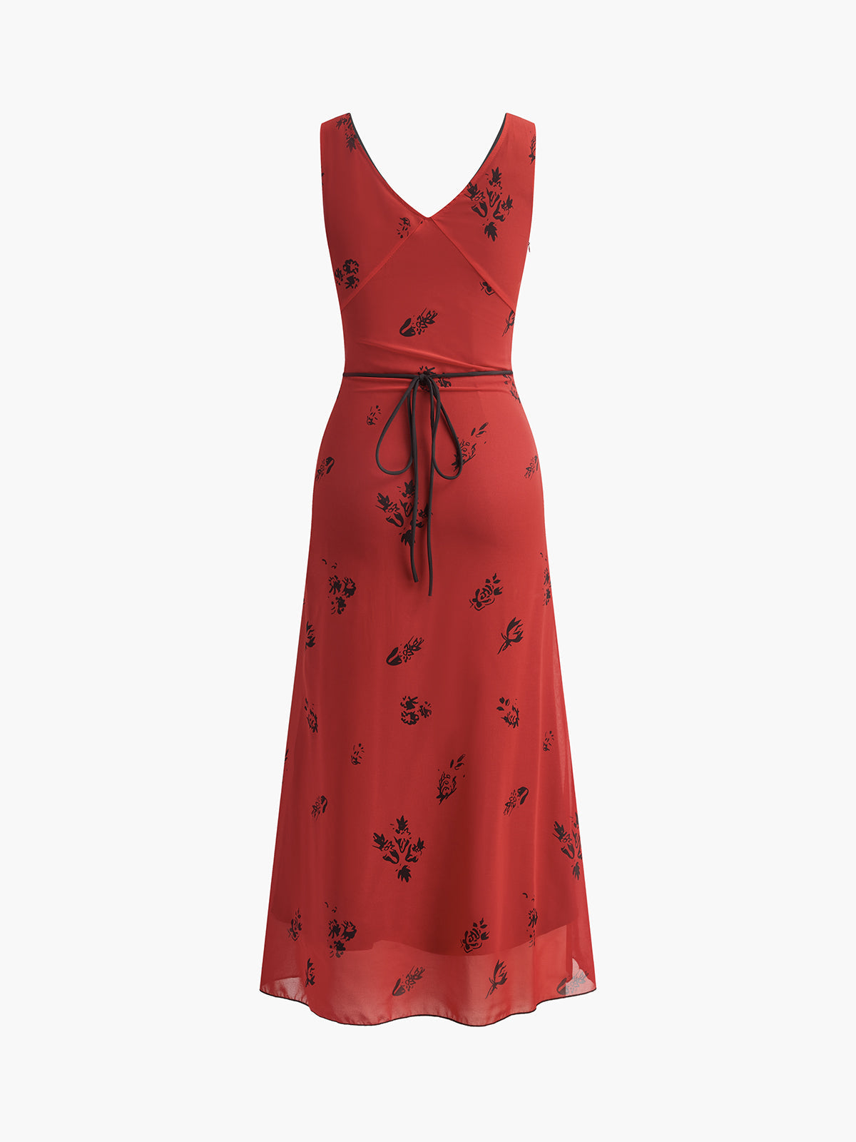 Women's Maxi Dress Polyester - Elegant Red Summer Dress for Formal Events 5
