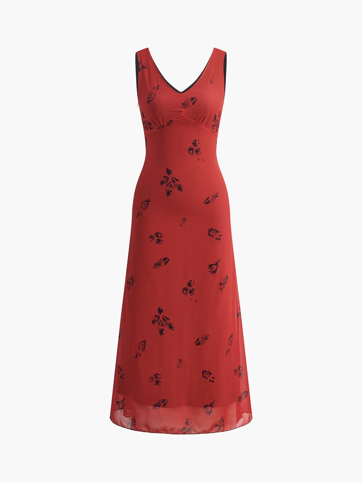 Women's Maxi Dress Polyester - Elegant Red Summer Dress for Formal Events 4
