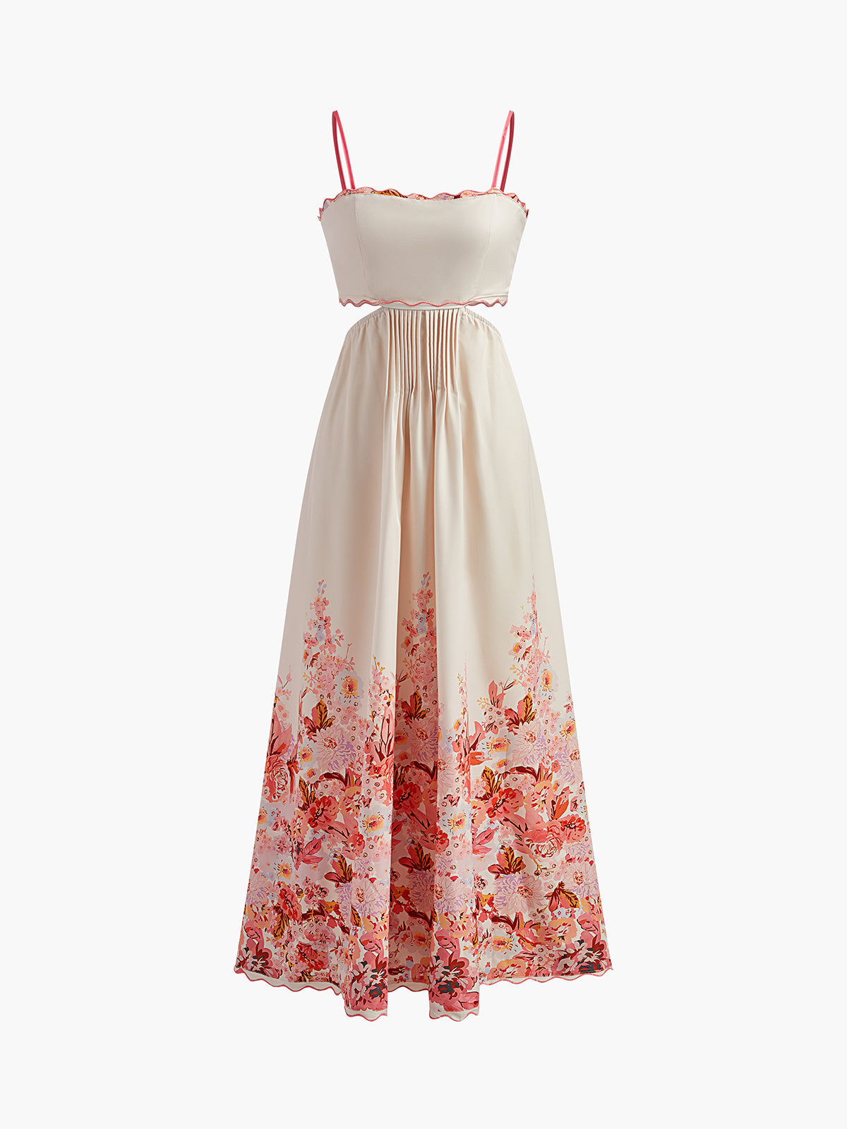 Women's Spaghetti Strap Summer Dress Cotton 1
