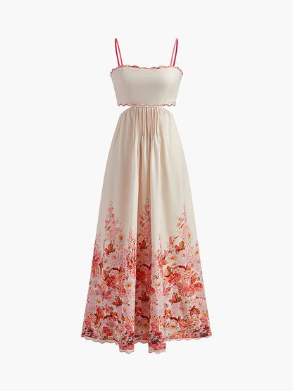 Women's Spaghetti Strap Summer Dress Cotton 1