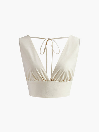 Women's Two-Piece Set Polyester with Bow Tie 6