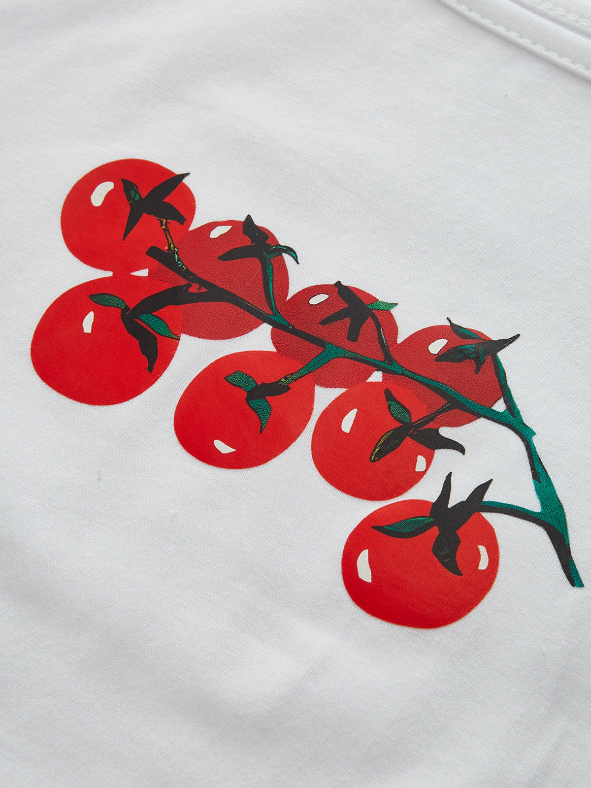 Women's Crop Top Cotton Cherry Graphic 3