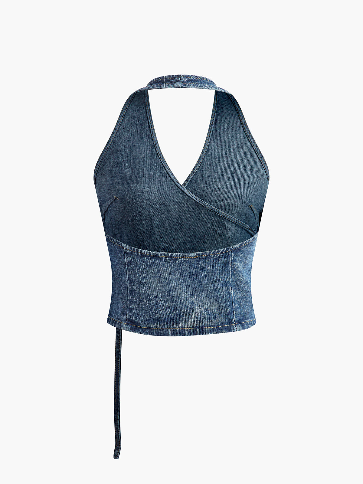 Women's Wrap Top Denim 2