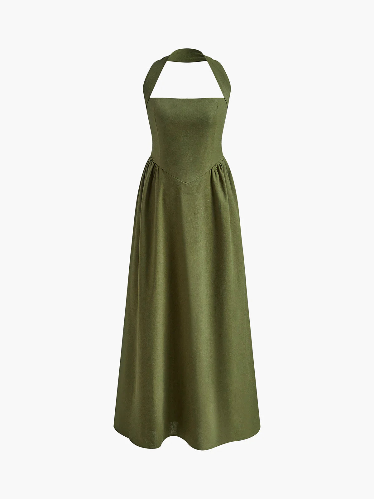 Women's Summer A-Line Dress Linen Blend 8