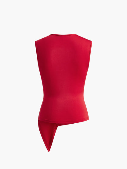 Women's Asymmetrical Top Cotton Blend 2