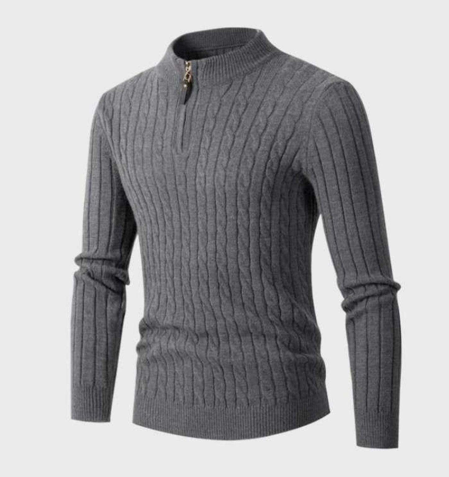 Men's - Sweater with Zipper - Sporty - Lightweight - Ideal for Autumn/Winter
