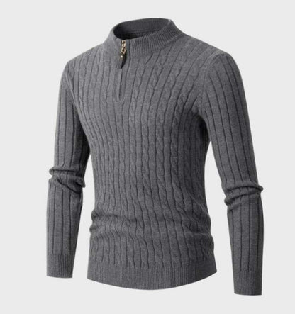 Men's - Sweater with Zipper - Sporty - Lightweight - Ideal for Autumn/Winter