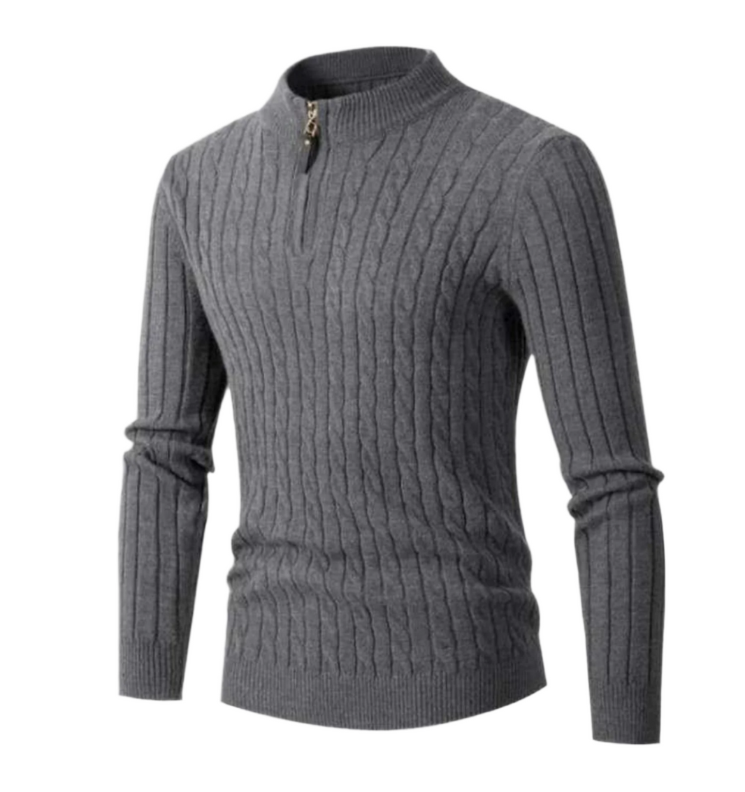 Men's - Sweater with Zipper - Sporty - Lightweight - Ideal for Autumn/Winter