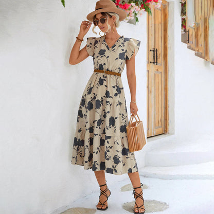 Women's - Midi Dress - Classic - Modern Style - Ideal for Summer