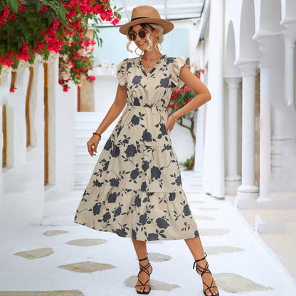 Women's - Midi Dress - Classic - Modern Style - Ideal for Summer