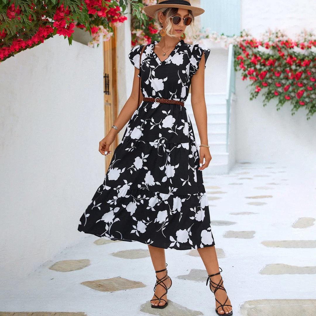 Women's - Midi Dress - Classic - Modern Style - Ideal for Summer