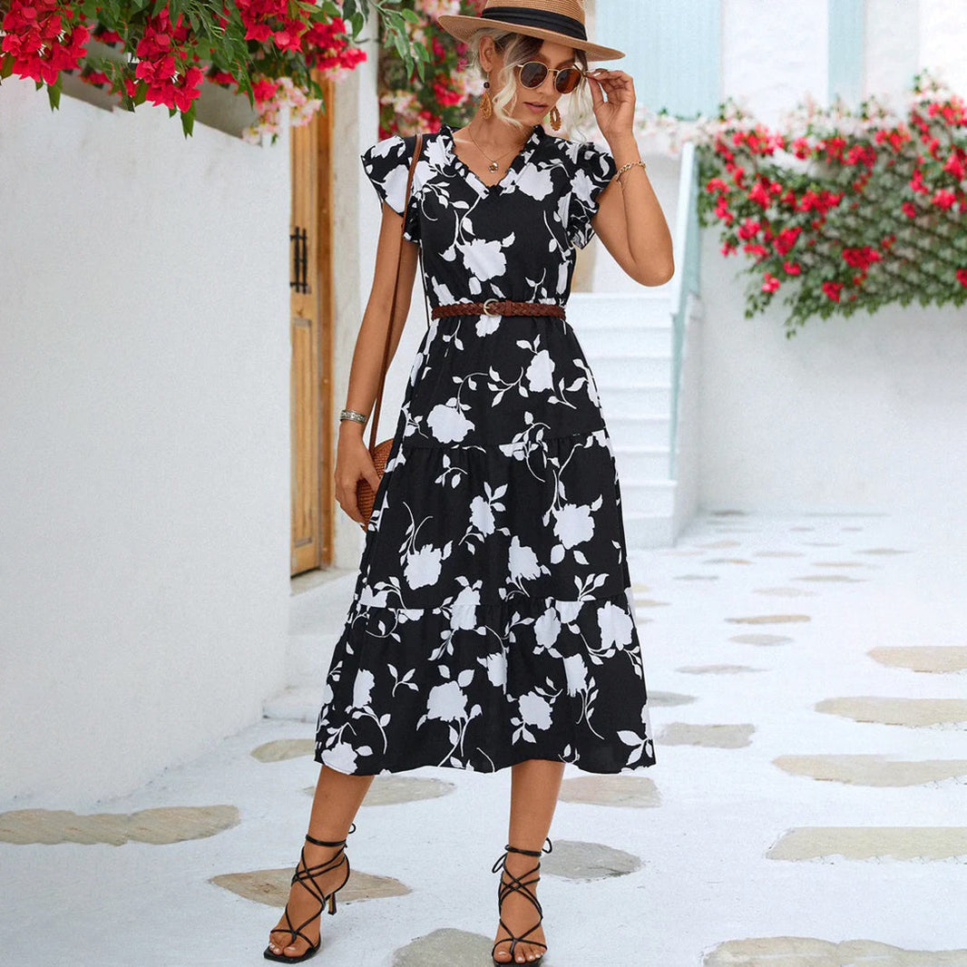 Women's - Midi Dress - Classic - Modern Style - Ideal for Summer