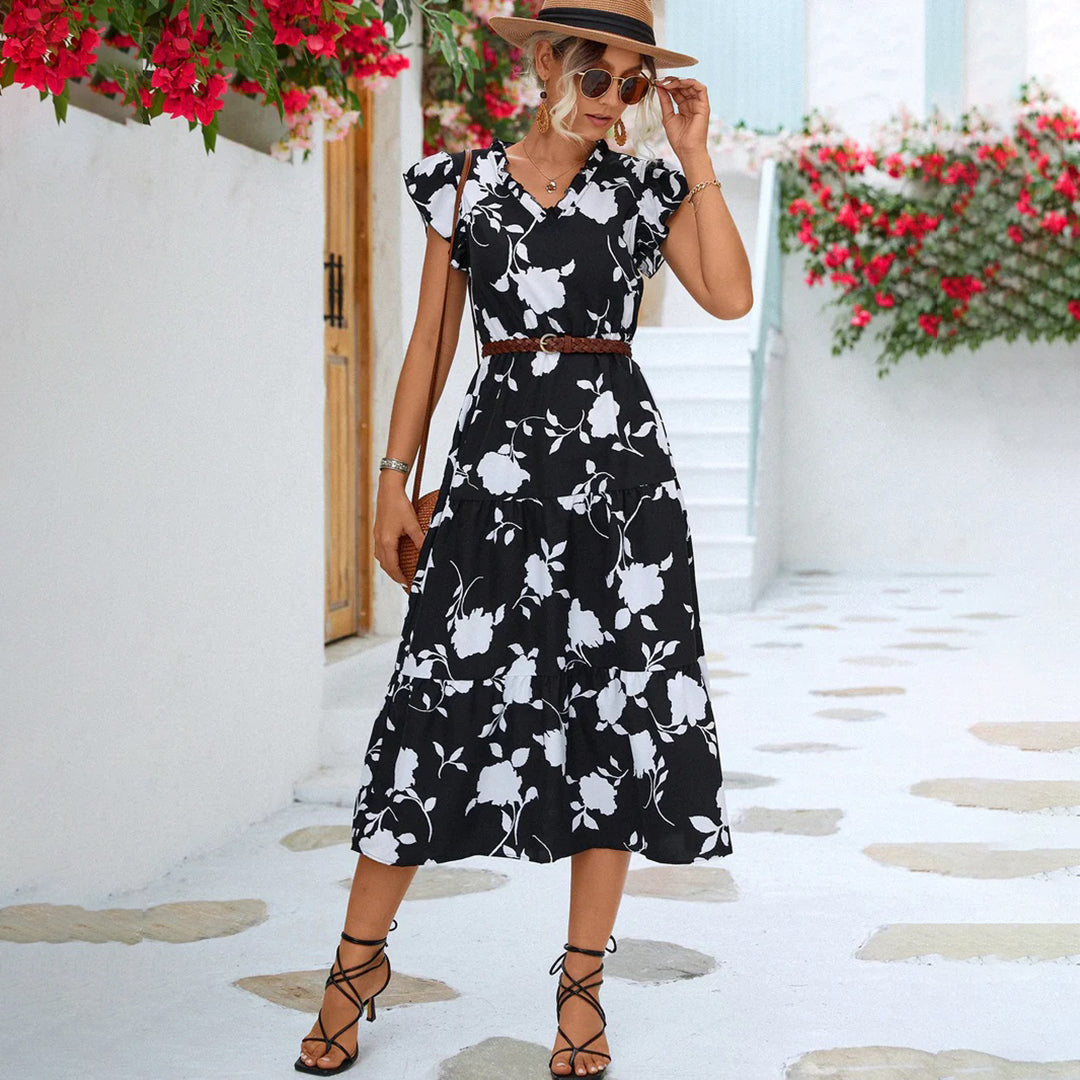 Women's - Midi Dress - Classic - Modern Style - Ideal for Summer