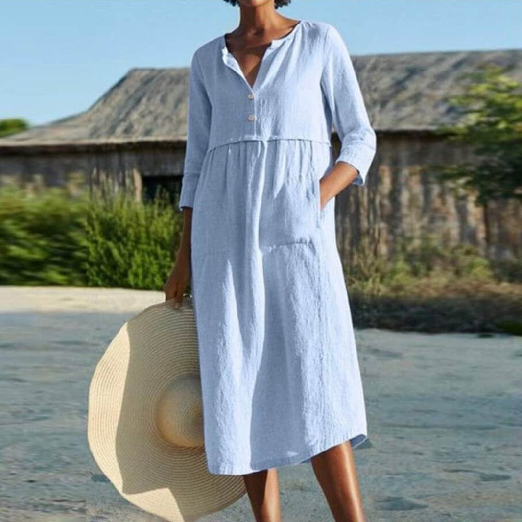 Women's - Midi Dress - Leisure - Modern Style - Ideal for Summer