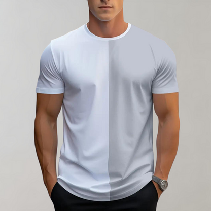 Men's  - T-shirt with Color Block - Casual - Modern Style - Everyday Wear