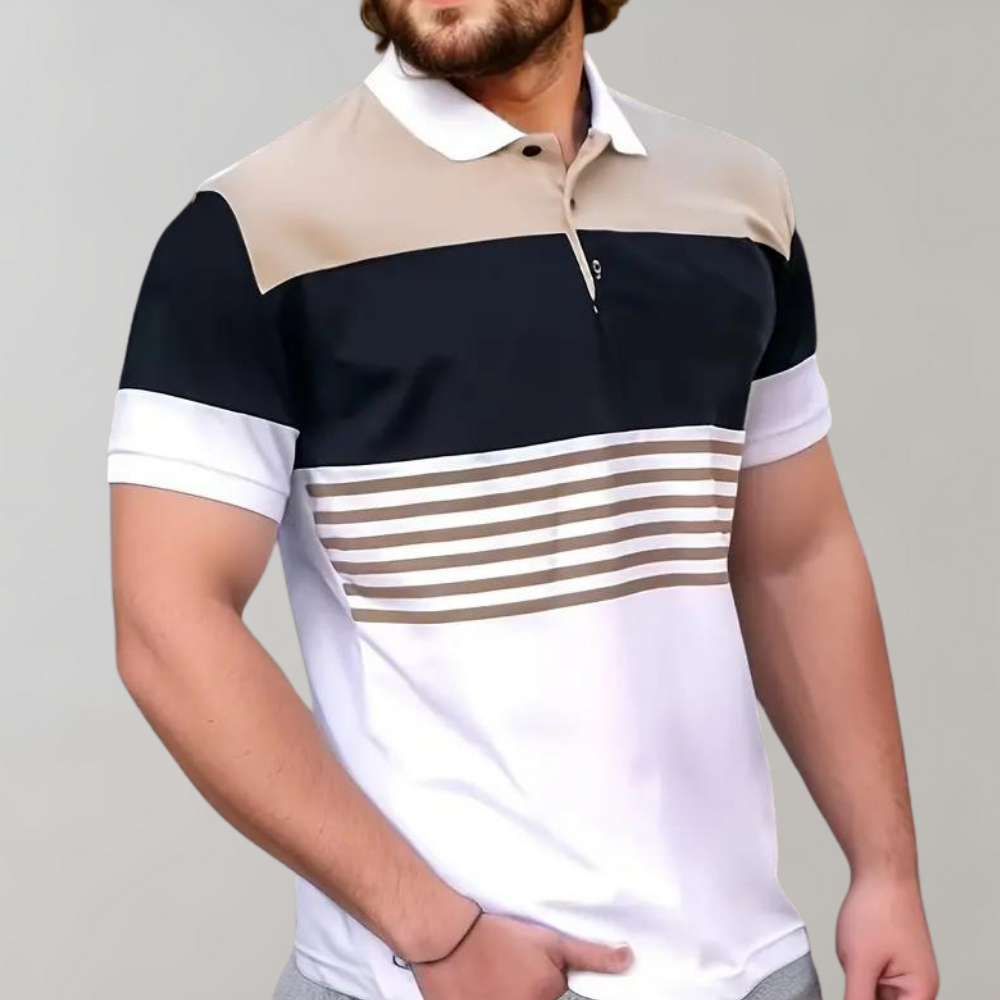 Men's  - Leisure Polo Shirt - Casual - Versatile Design - Everyday Use