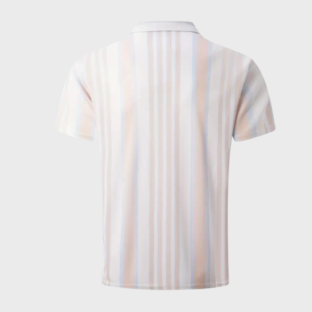 Men's - Striped Polo Shirt - Casual - Modern Style - Ideal for Summer