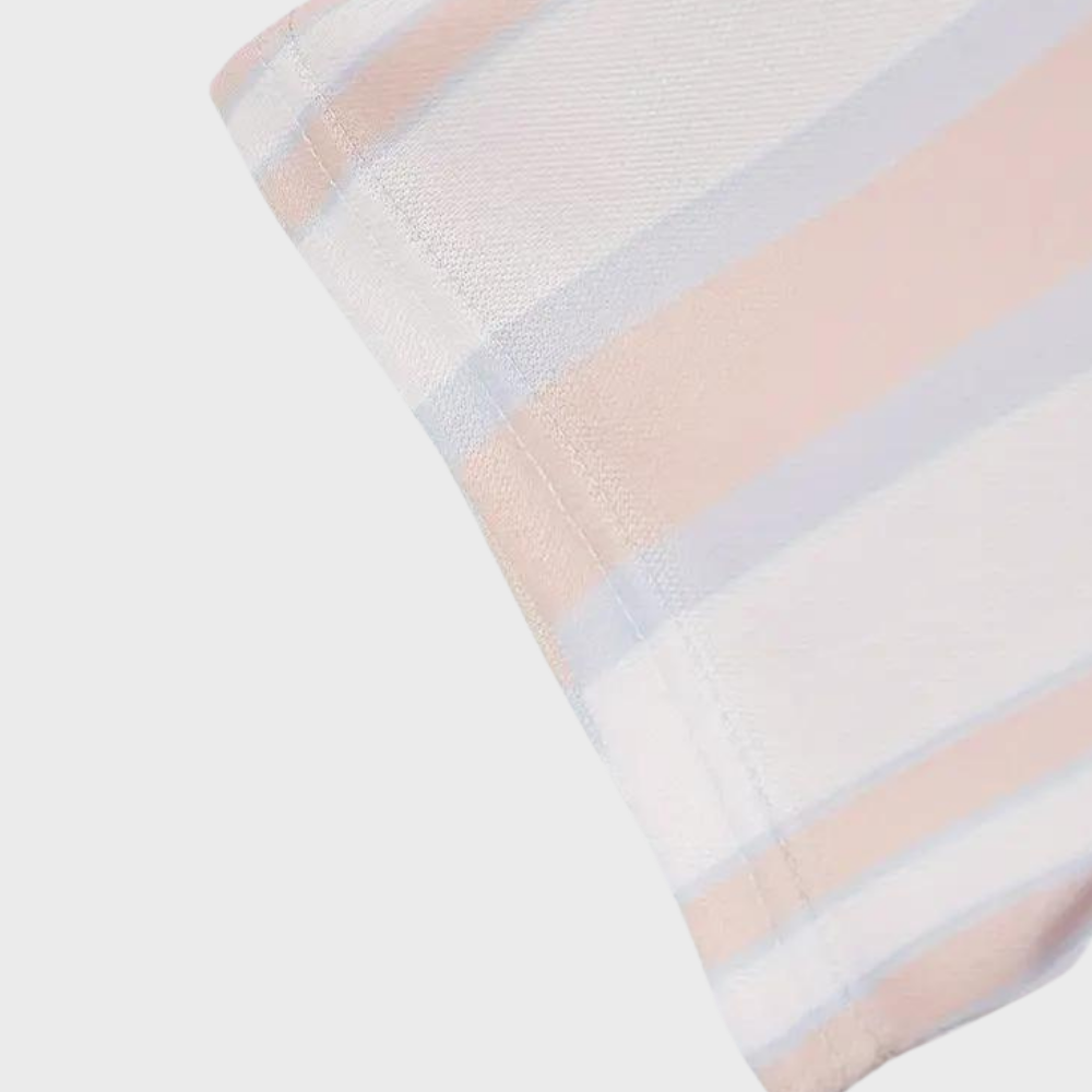 Men's - Striped Polo Shirt - Casual - Modern Style - Ideal for Summer