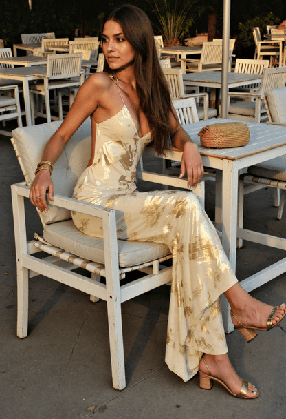 Women's Cocktail Dress Metallic Print 2