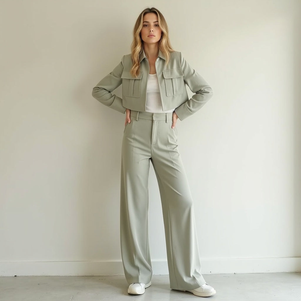 Women's Casual Suit Set Polyester 1