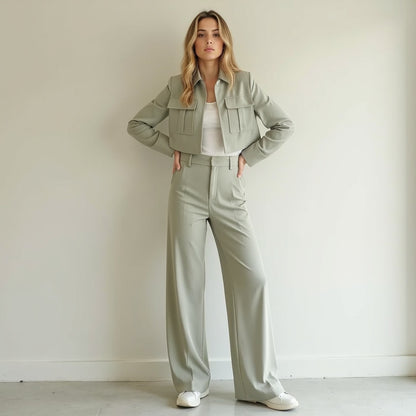 Women's Casual Suit Set Polyester 1