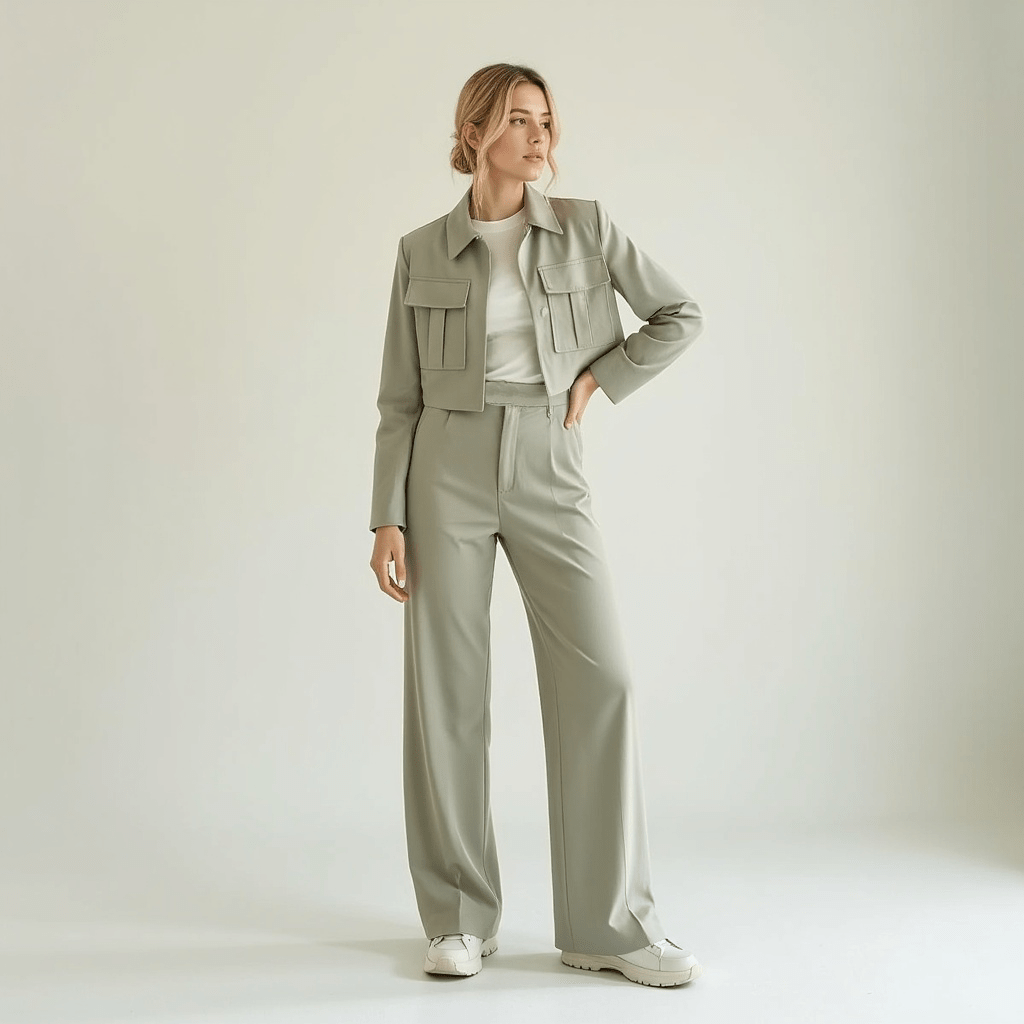 Women's Casual Suit Set Polyester 4