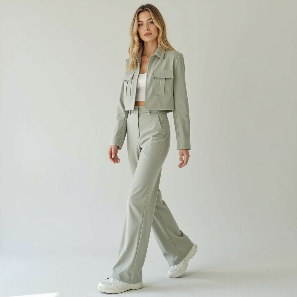 Women's Casual Suit Set Polyester 5