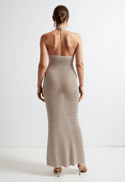 Women's White Maxi Dress Cotton Crochet Pattern 8