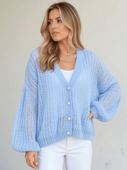 Women's Long Cardigan Soft Knit Material 1