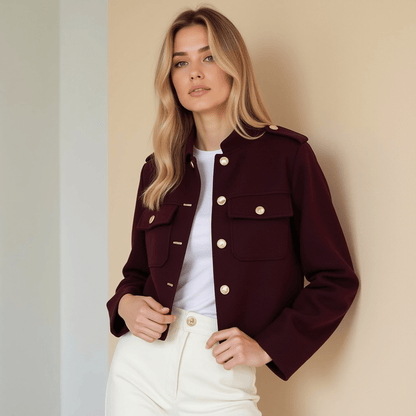 Damen Tweed-Mantel – Weicher Stoff, Vielseitig und Elegant - Chicquemoda XS Chicquemoda Tweed-Mäntel und -Jacken Damen Tweed-Mantel – Weicher Stoff, Vielseitig und Elegant