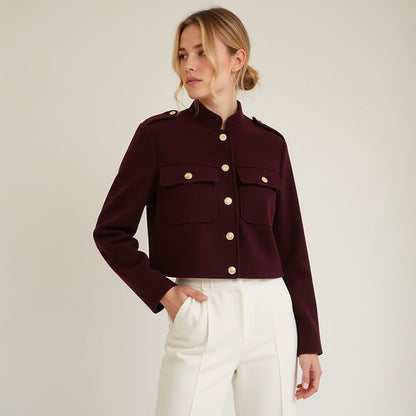 Damen Tweed-Mantel – Weicher Stoff, Vielseitig und Elegant - Chicquemoda XS Chicquemoda Tweed-Mäntel und -Jacken Damen Tweed-Mantel – Weicher Stoff, Vielseitig und Elegant